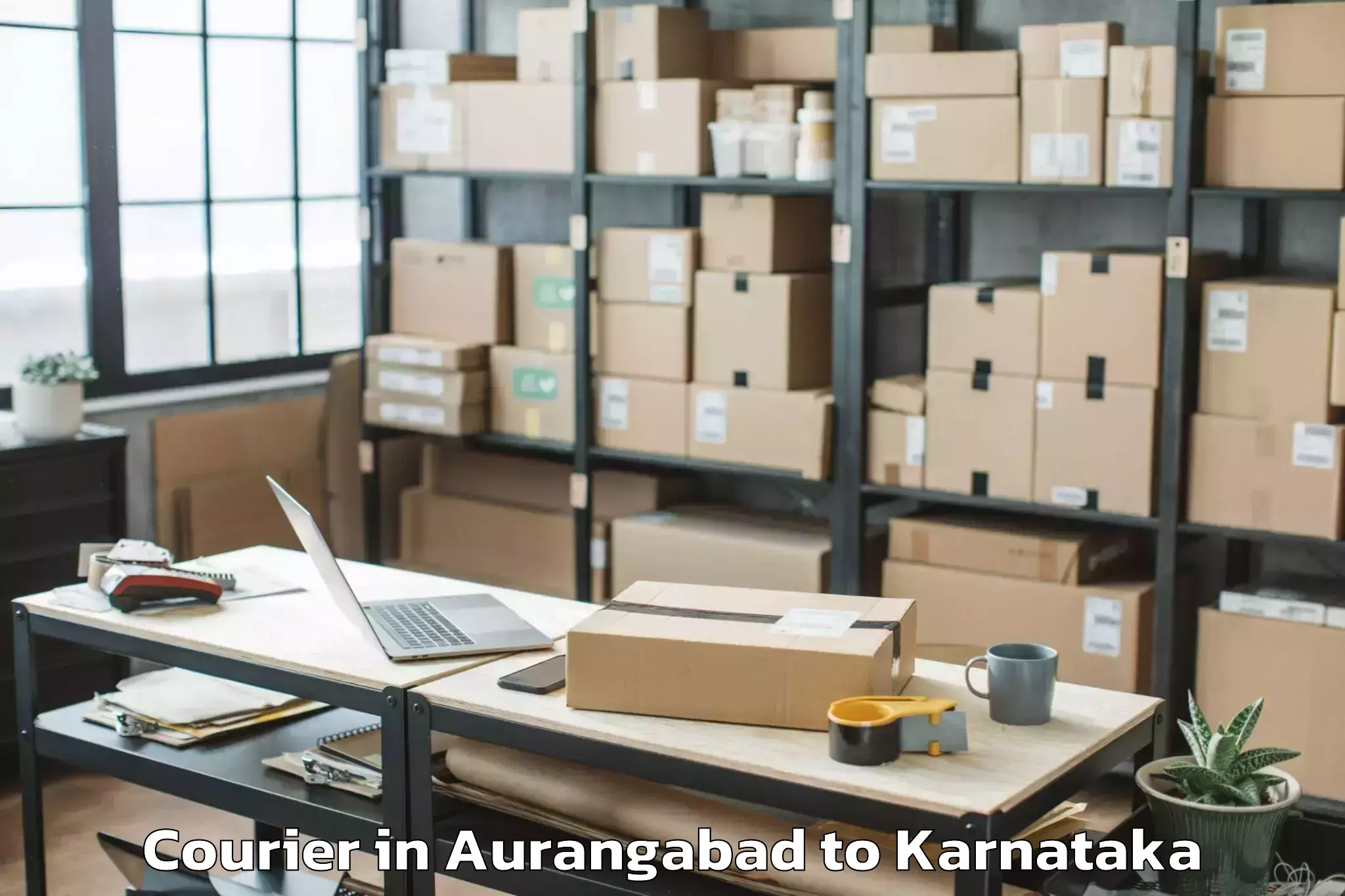 Leading Aurangabad to Savanur Courier Provider